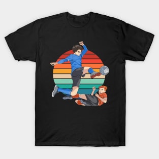 Soccer Player Kick Futbol Kids Football T-Shirt